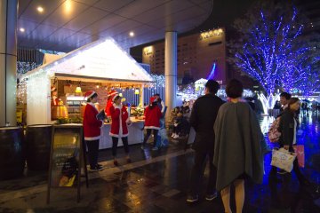 The staff in their cute Christmas outfits