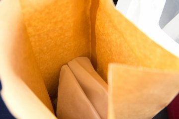 Breads packed into paper bags