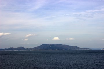 Teshima far in the distance