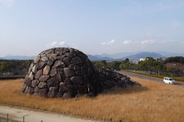 A sculpture by Isamu Noguchi at Takamatsu airport