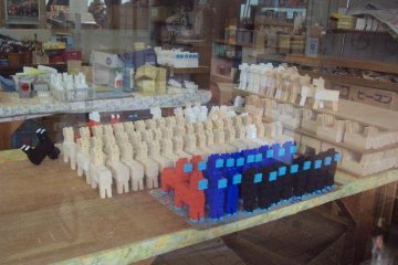 The toy room and shop is a feast for the eyes.