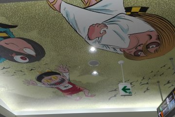 Kitaro's friends at Yonago Kitaro Airport 