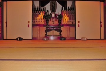 One of the meditation rooms