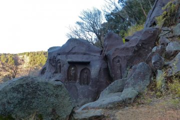 Buddhist stone statues