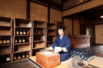 Recreation of a pharmacists at the Museum of Commercial and Domestic Life