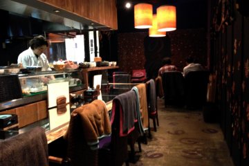 Smooth jazz sounds make this a great place to escape the crowds at Omotesando