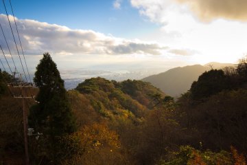 The awesome afternoon view atop the mountain
