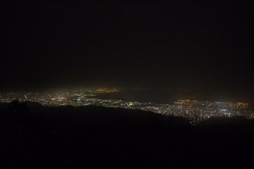 The night view is a bit far from the Garden Terrace