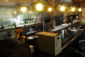 Inside the restaurant