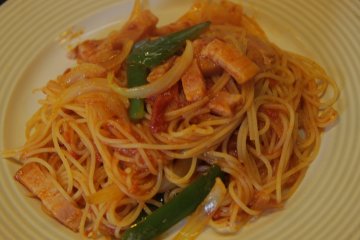 Pasta is also popular