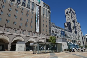 Daimaru is next to JR Sapporo Station