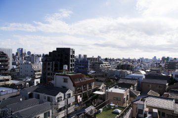 City view from the balcony