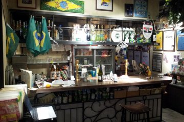 The Que Bom bar area