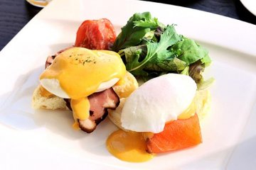 The breakfast buffet and eggs benedict are second to none