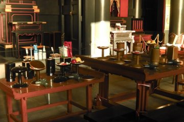 <p>Carefully placed items within the treasure room</p>