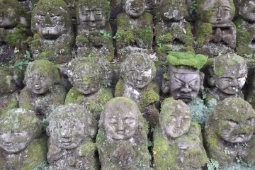 Some of the 1200 statues at Otagi Nenbutsu-ji