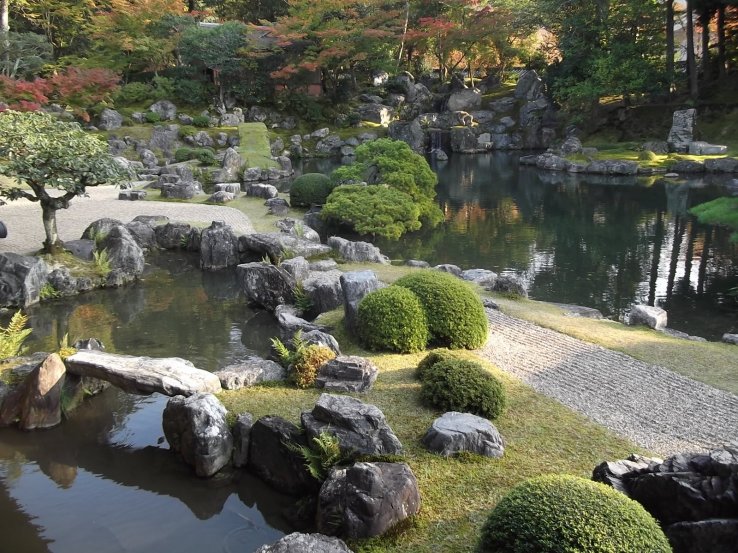 The garden at Sanboin