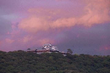The castle in the sunset