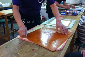 Workshop screen painting