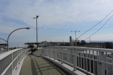 Bike pathway near Port of Oiso