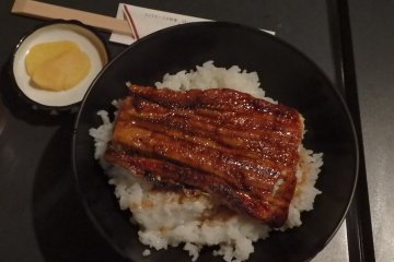 An unagi (eel) donburi lunch