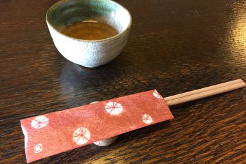 This chopstick wrapper is definitely an eye-catcher