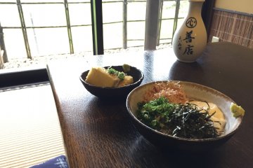 My cold soba noodles and tofu