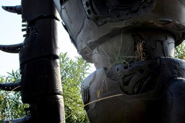 The Laputa robot even has plants growing on it like it does in the movie