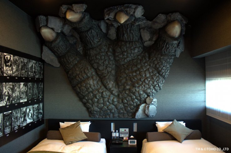 Rest easy in the Godzilla room