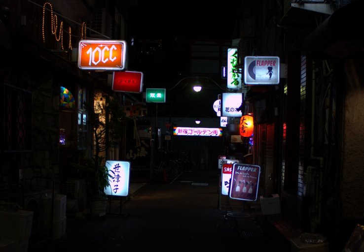 Golden Gai at night
