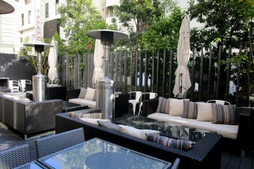 Dining in style—Bonsalute Kabuki's terrace