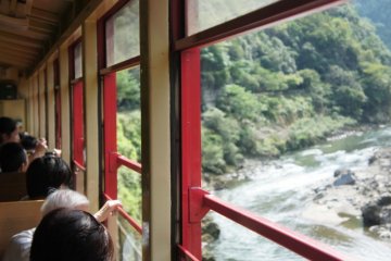 Romance Train de Sagano à Kyoto.