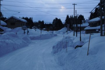 Early evening in quiet Toge Village