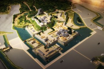 Un superbe diorama du château et de ses alentours