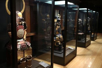 La galerie des armures de samouraïs