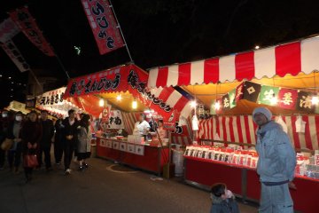 Fried chicken and candied fruits are some of the most popular festival treats