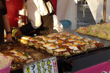 Savoury food is also on offer 