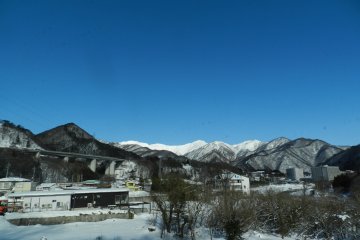 Snow-capped mountains of Gunma