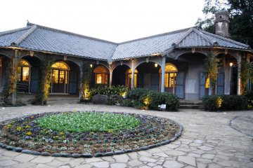 View of Glover House in the early evening