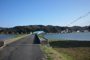 Cross the bridge to a small island