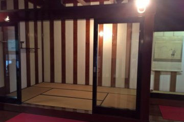 A tatami room inside the store house