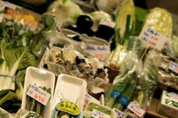 Small, local vegetable shop.