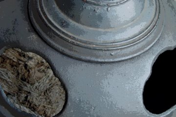 Incense burning in the temple grounds