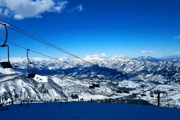 Happiness is: a snowboard and a view like this.