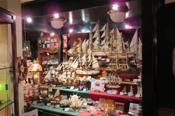 Display of sailing ships