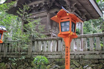 The main building of Okamori Shrine