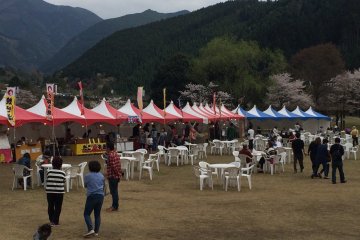 Drop in to one of the various food stands
