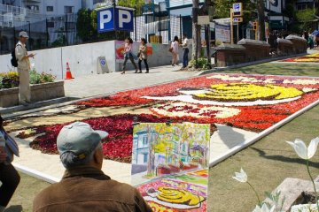 Sketch of the Infiorata at Kitanozaka