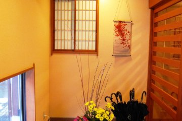 The entrance to the ryokan