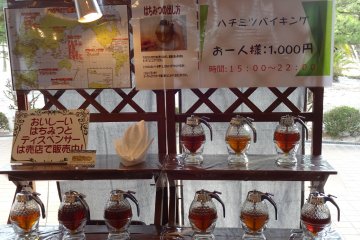 Honey tasting in the lobby